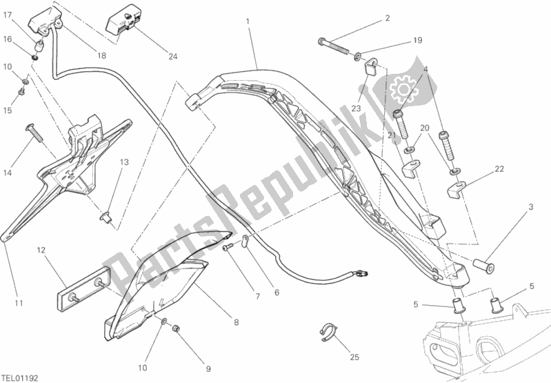 Toutes les pièces pour le Support De Plaque du Ducati Scrambler Cafe Racer 803 2019